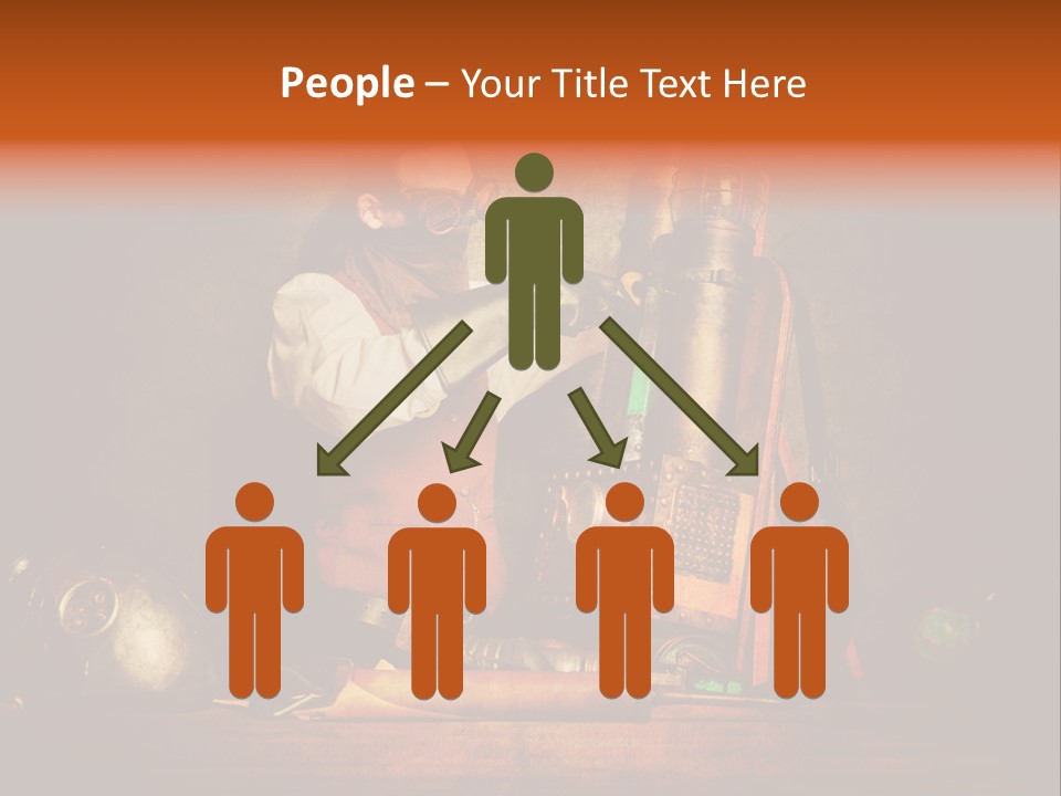 Masque Engrenage Concept PowerPoint Template