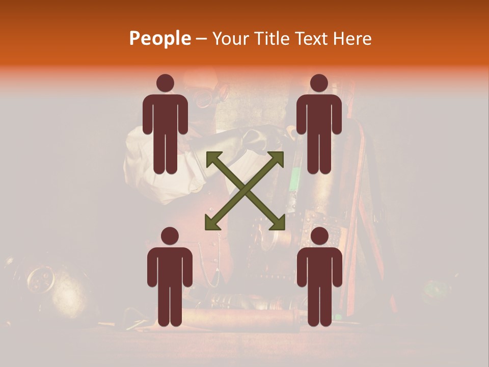 Masque Engrenage Concept PowerPoint Template