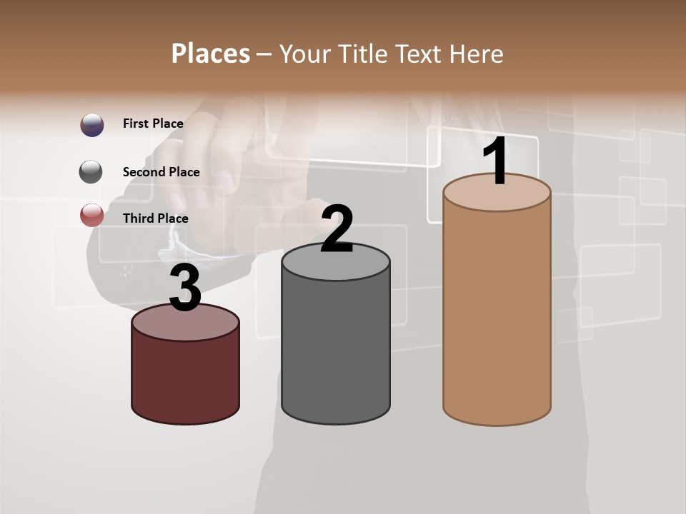 Connectivity New Hand PowerPoint Template