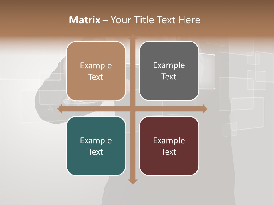 Connectivity New Hand PowerPoint Template