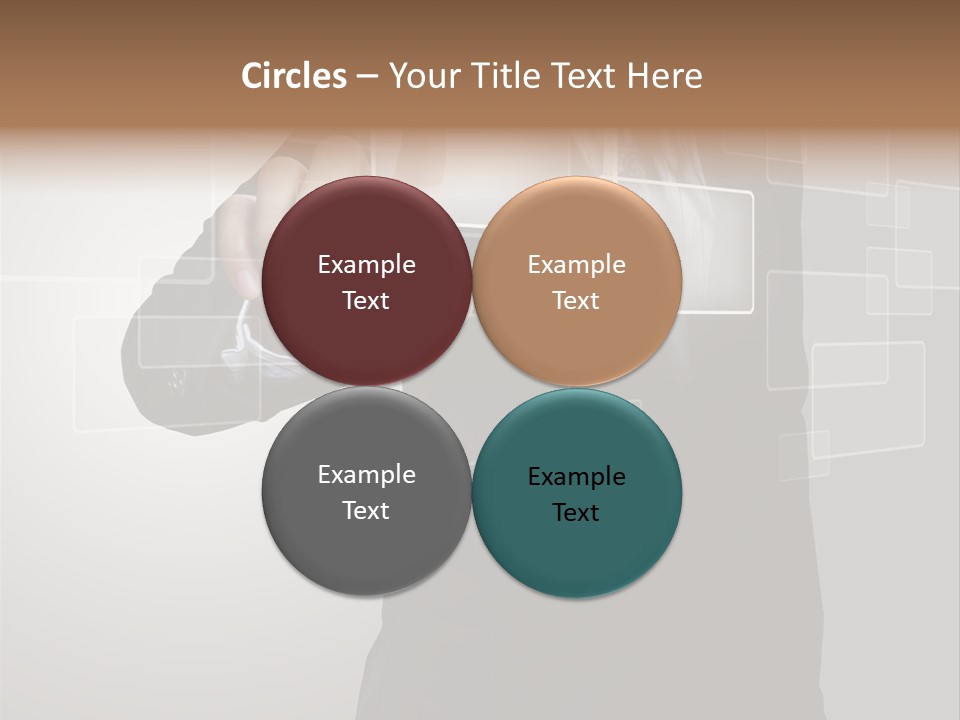 Connectivity New Hand PowerPoint Template