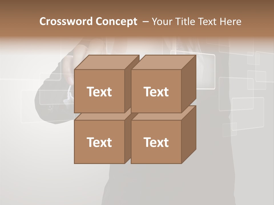 Connectivity New Hand PowerPoint Template