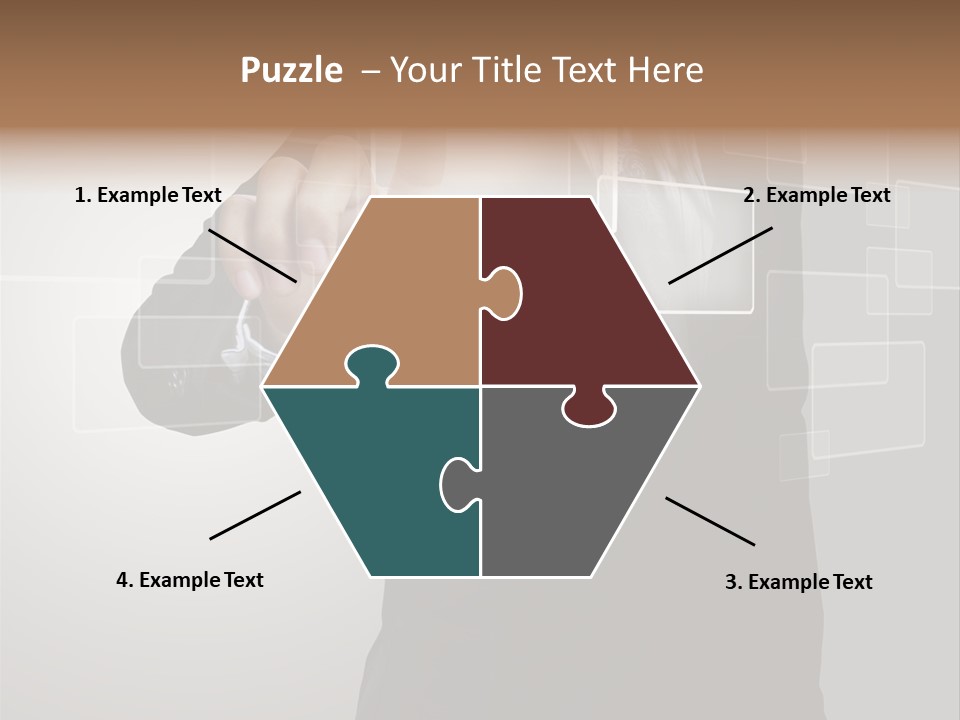 Connectivity New Hand PowerPoint Template