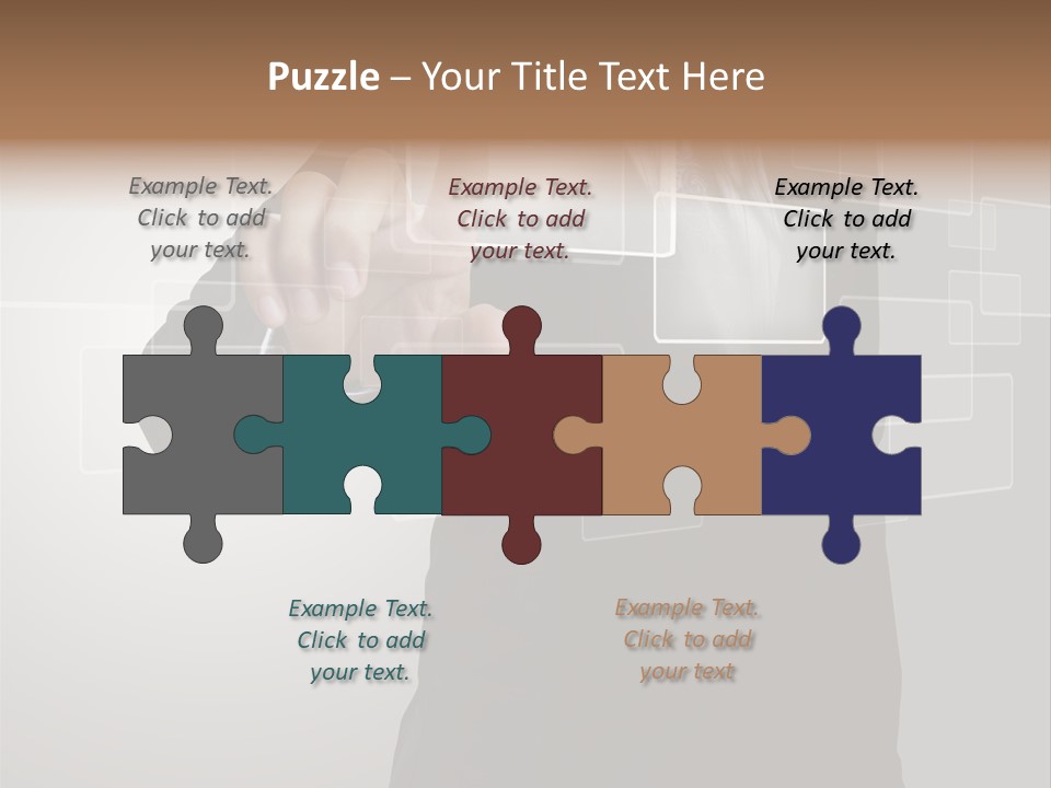 Connectivity New Hand PowerPoint Template