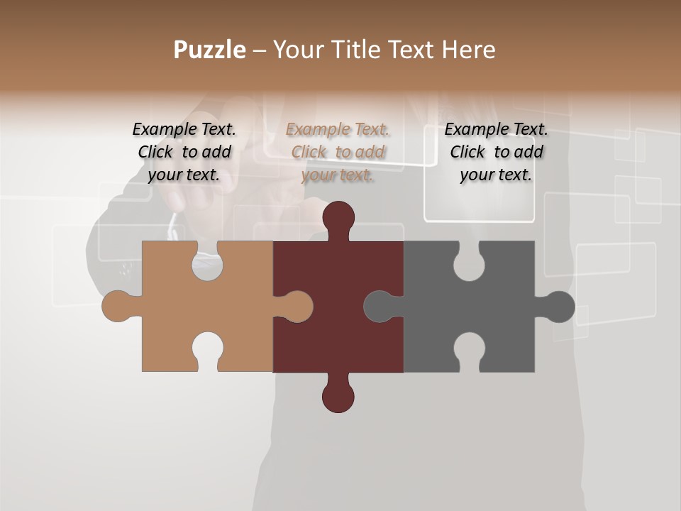 Connectivity New Hand PowerPoint Template