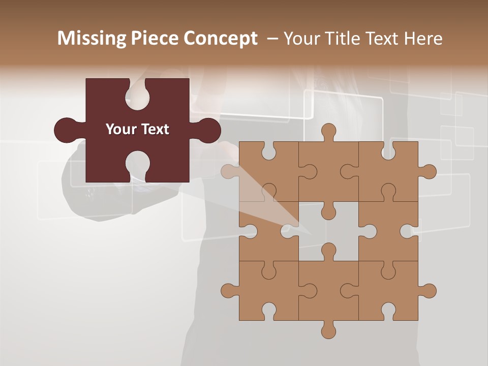 Connectivity New Hand PowerPoint Template
