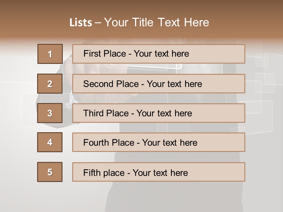 Connectivity New Hand PowerPoint Template