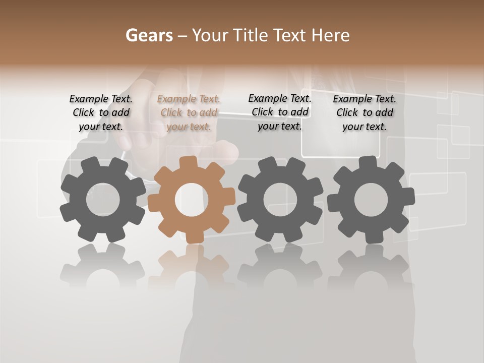 Connectivity New Hand PowerPoint Template