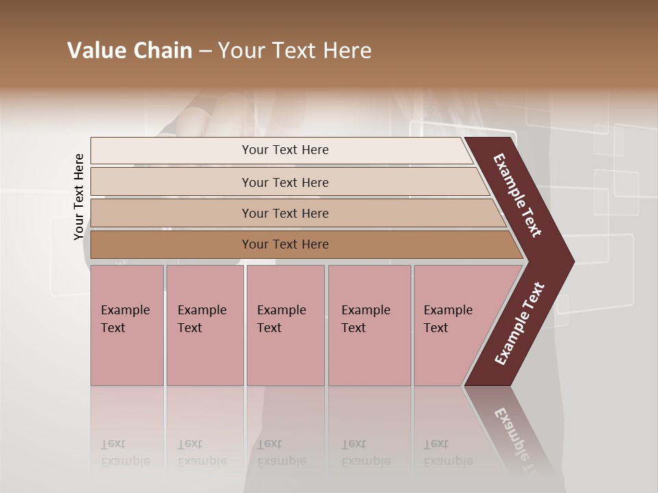 Connectivity New Hand PowerPoint Template