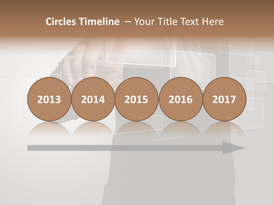 Connectivity New Hand PowerPoint Template