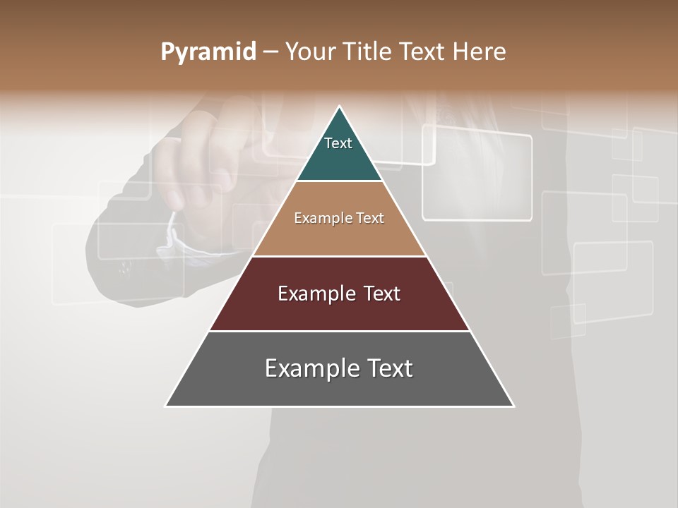 Connectivity New Hand PowerPoint Template