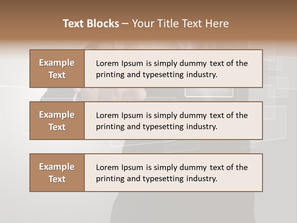 Connectivity New Hand PowerPoint Template