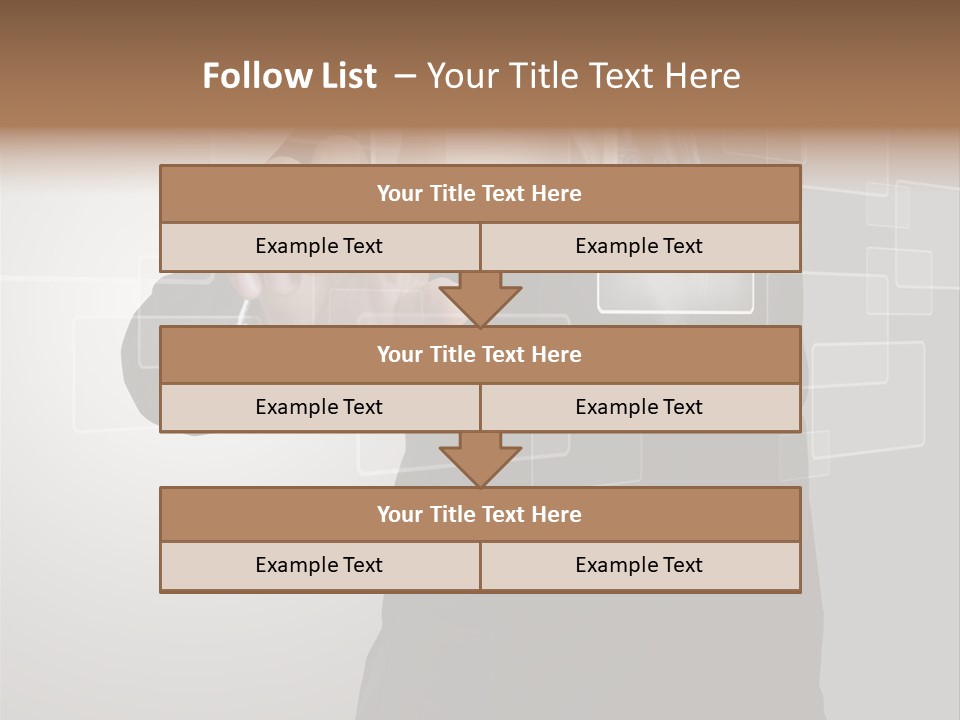 Connectivity New Hand PowerPoint Template