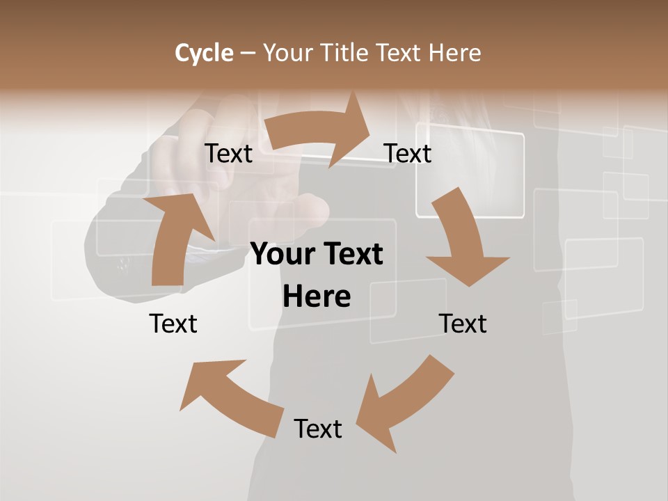 Connectivity New Hand PowerPoint Template