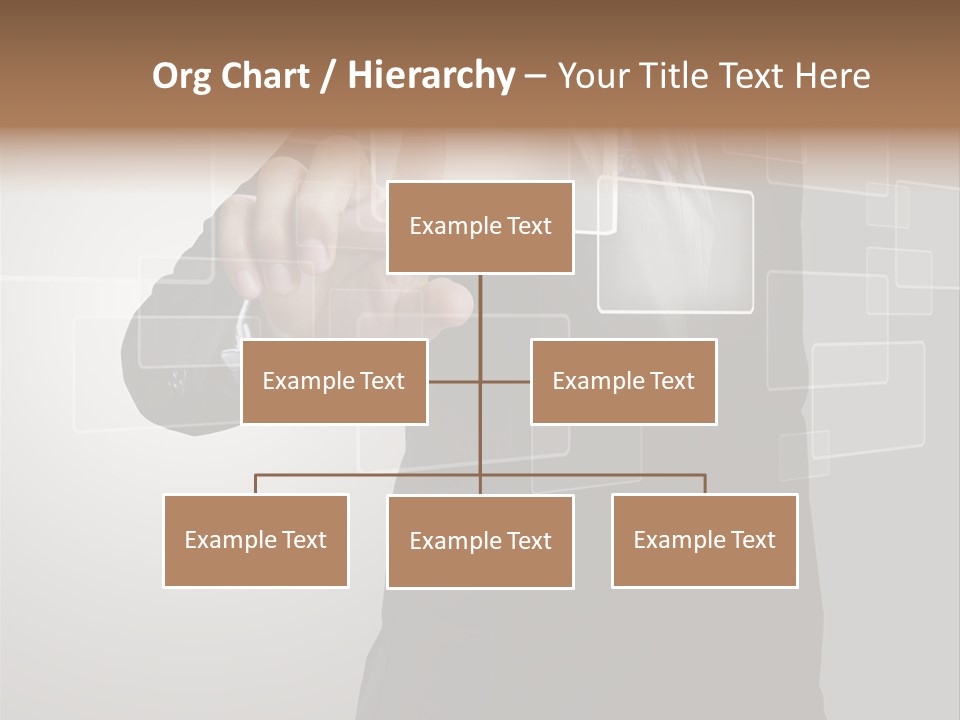 Connectivity New Hand PowerPoint Template