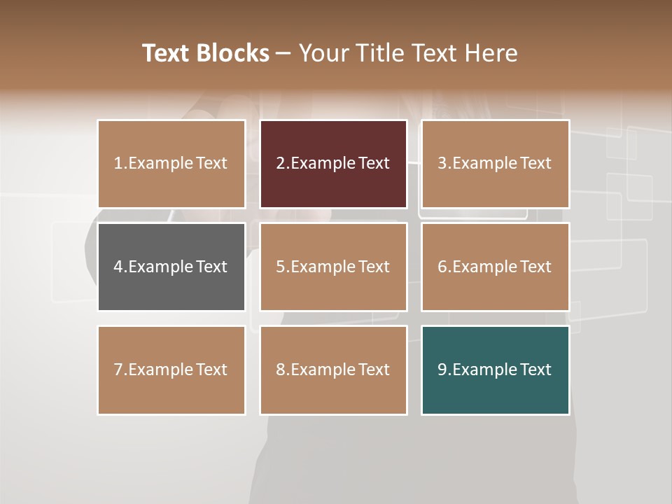 Connectivity New Hand PowerPoint Template
