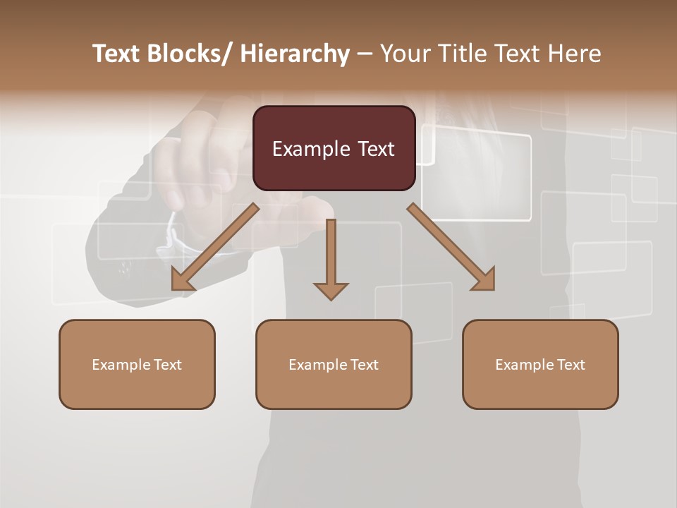 Connectivity New Hand PowerPoint Template