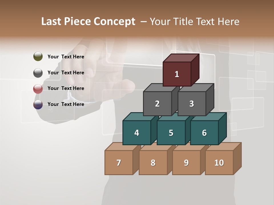 Connectivity New Hand PowerPoint Template
