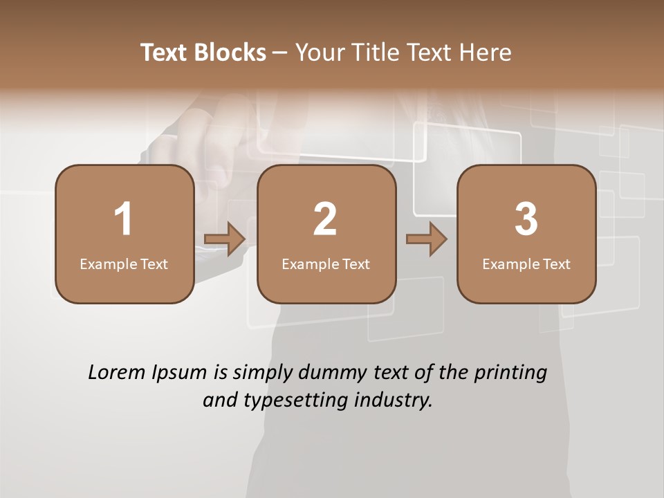 Connectivity New Hand PowerPoint Template