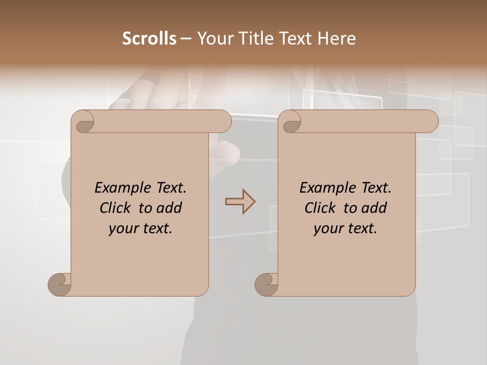 Connectivity New Hand PowerPoint Template