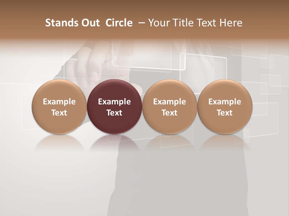 Connectivity New Hand PowerPoint Template