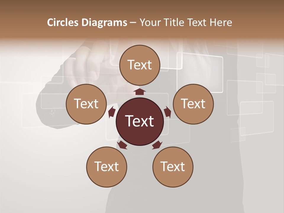 Connectivity New Hand PowerPoint Template