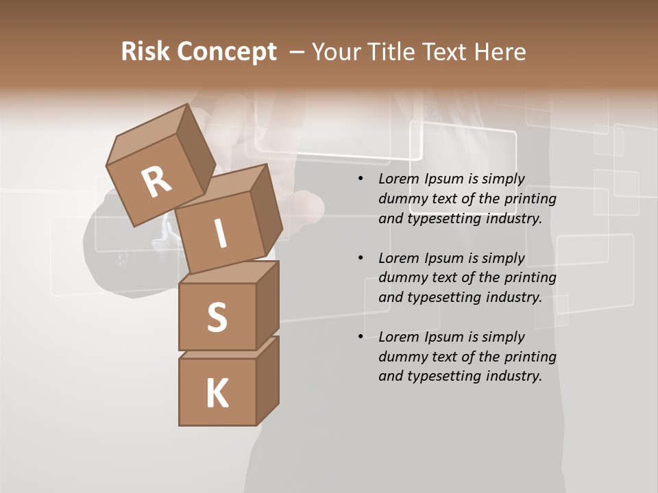 Connectivity New Hand PowerPoint Template