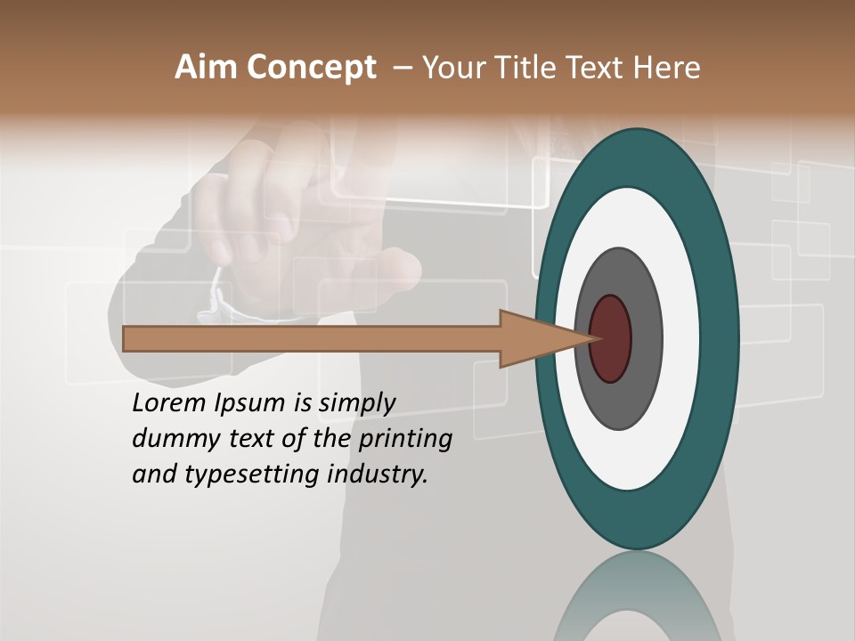 Connectivity New Hand PowerPoint Template