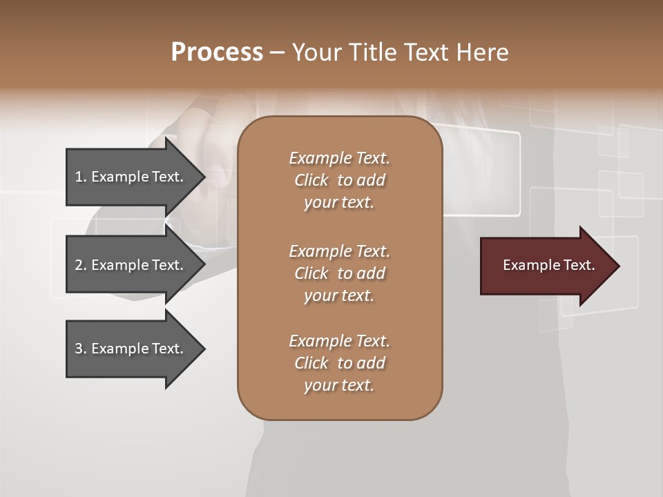 Connectivity New Hand PowerPoint Template