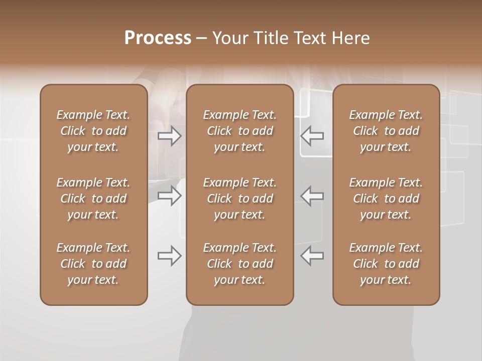 Connectivity New Hand PowerPoint Template