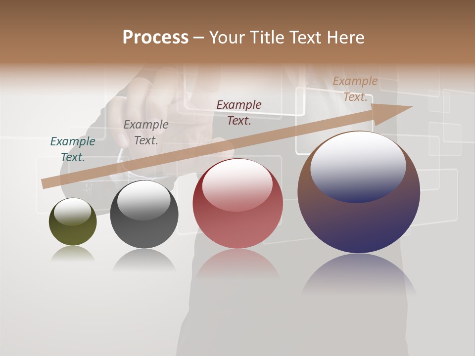 Connectivity New Hand PowerPoint Template
