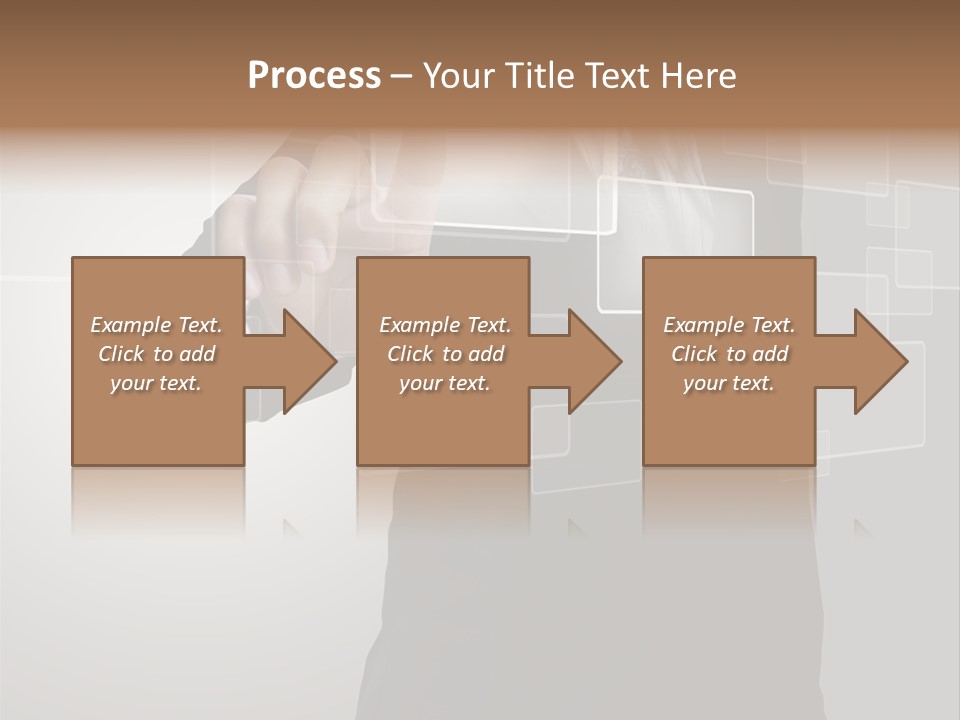 Connectivity New Hand PowerPoint Template