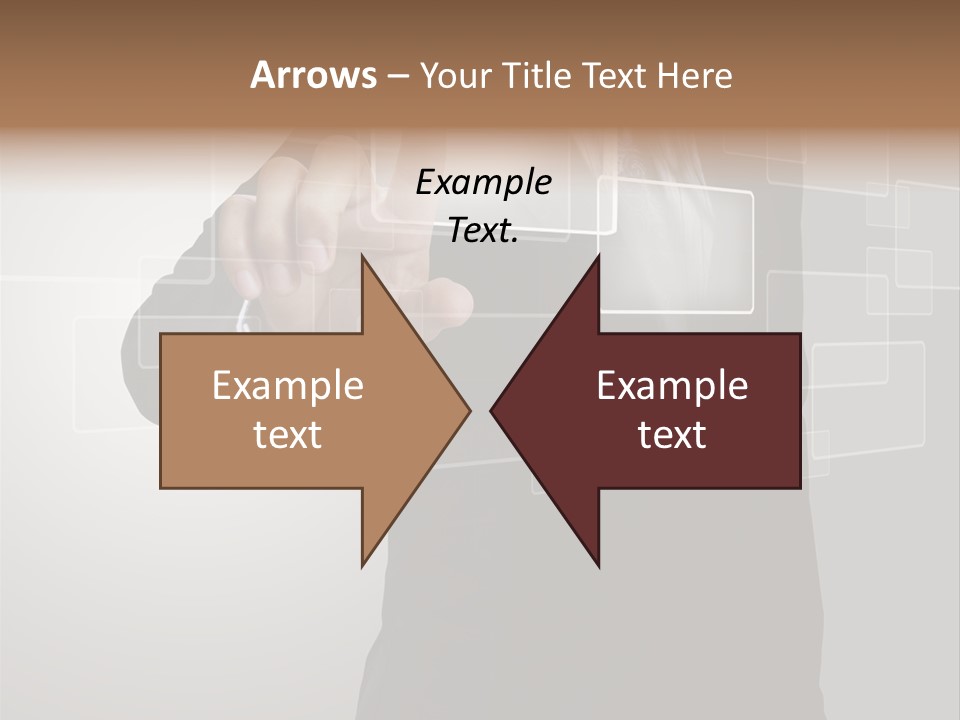 Connectivity New Hand PowerPoint Template