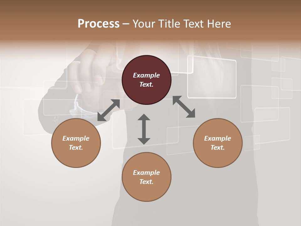 Connectivity New Hand PowerPoint Template