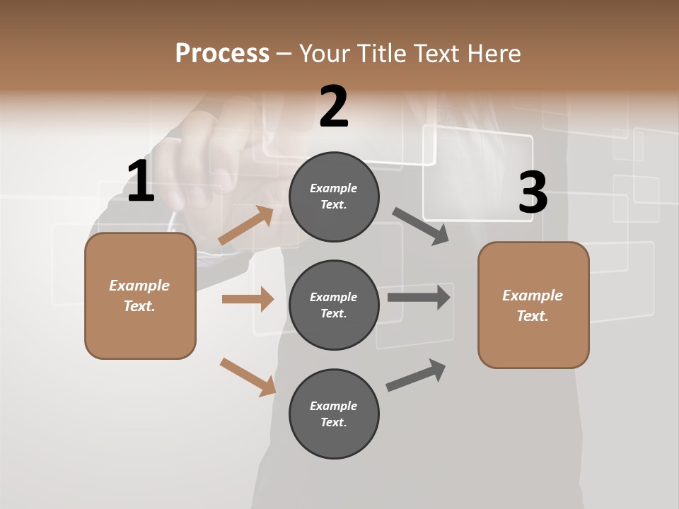 Connectivity New Hand PowerPoint Template