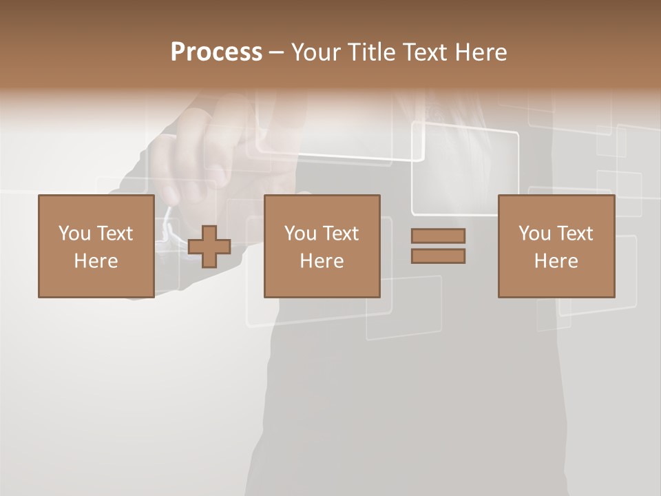 Connectivity New Hand PowerPoint Template
