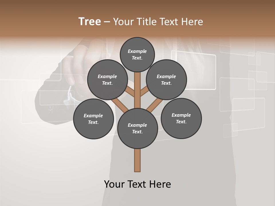 Connectivity New Hand PowerPoint Template
