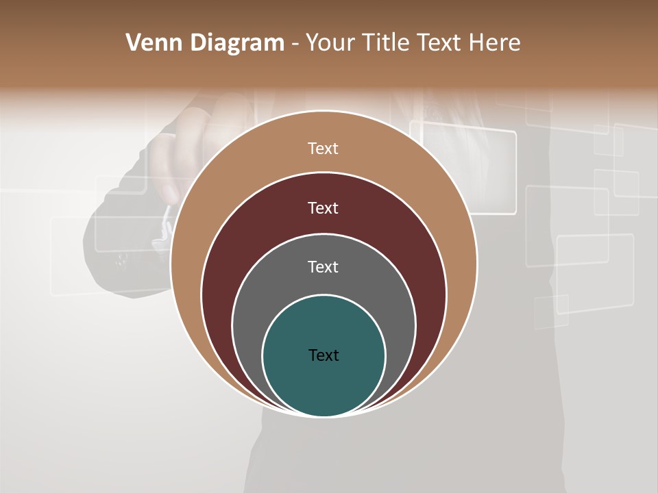 Connectivity New Hand PowerPoint Template