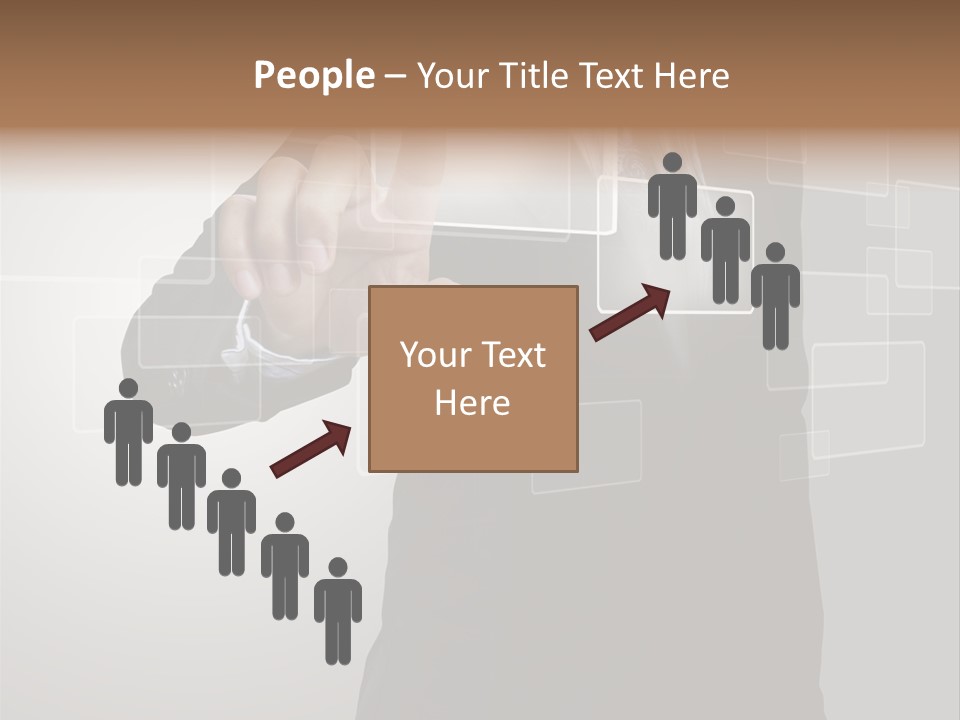 Connectivity New Hand PowerPoint Template