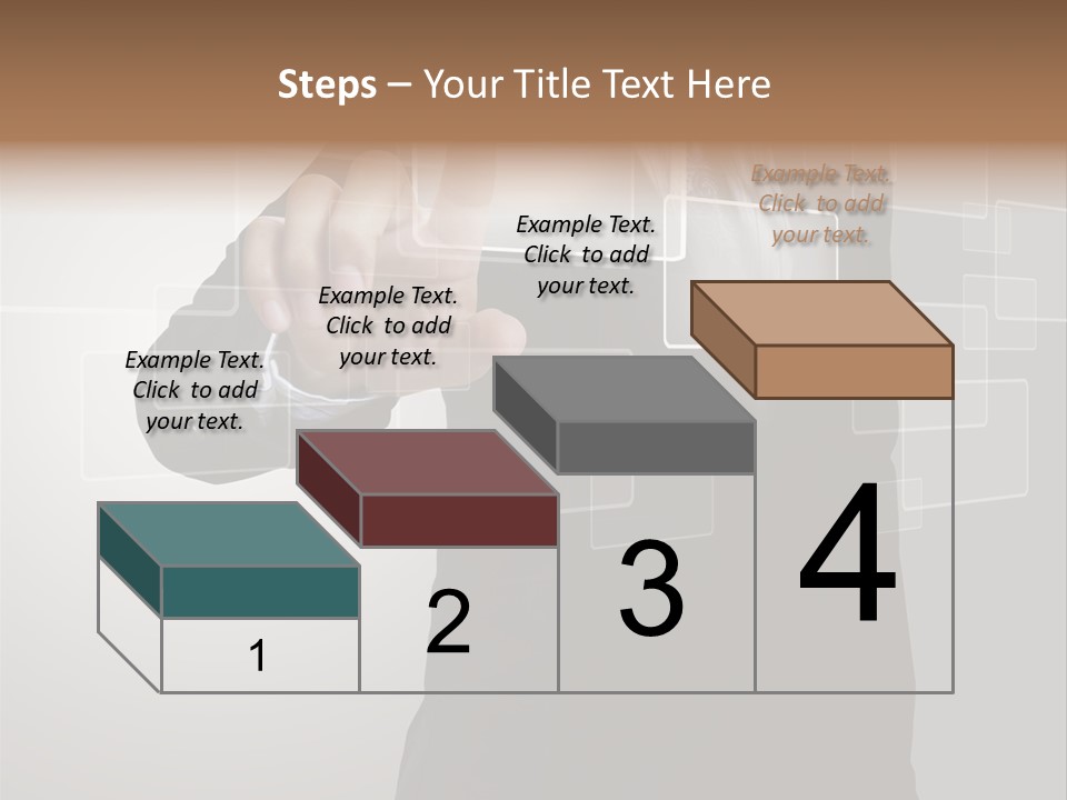Connectivity New Hand PowerPoint Template