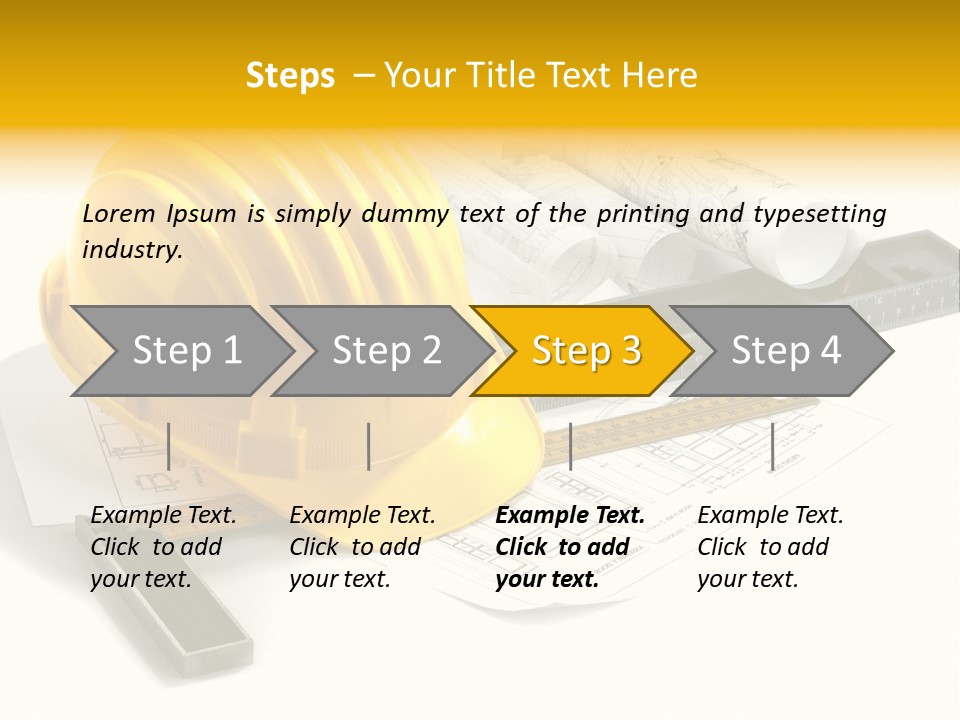 Roll Yellow Drawing PowerPoint Template