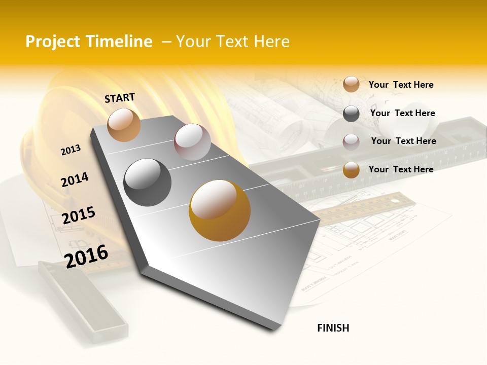 Roll Yellow Drawing PowerPoint Template
