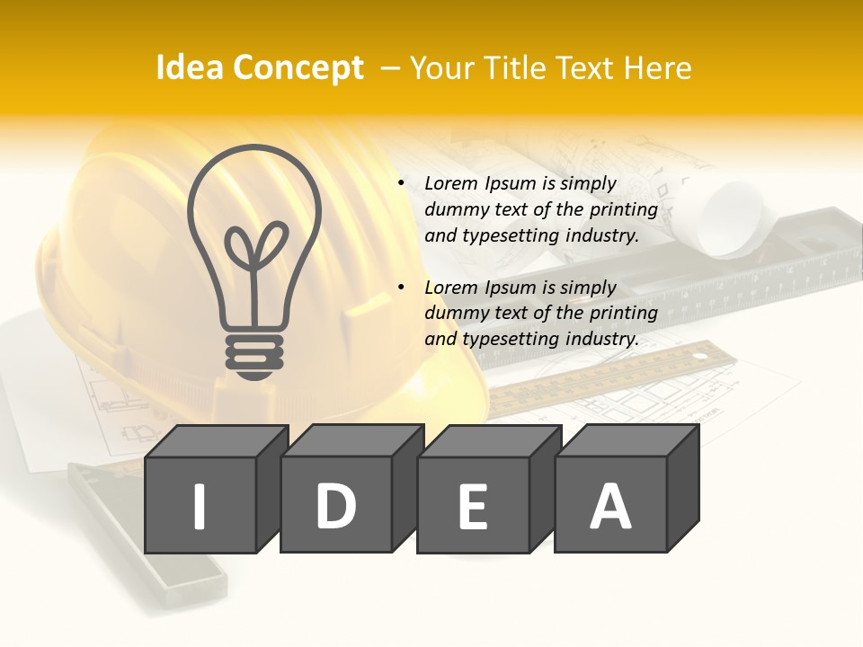 Roll Yellow Drawing PowerPoint Template