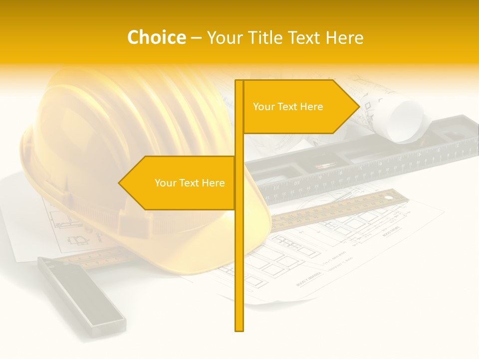 Roll Yellow Drawing PowerPoint Template