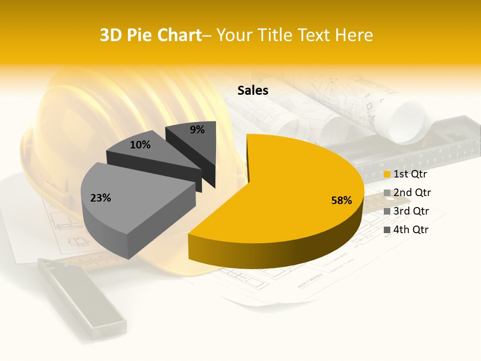 Roll Yellow Drawing PowerPoint Template