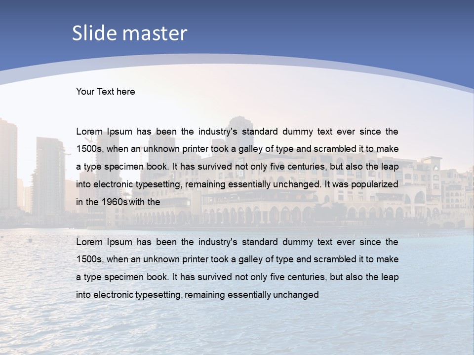 Architecture Arabic Outdoor PowerPoint Template