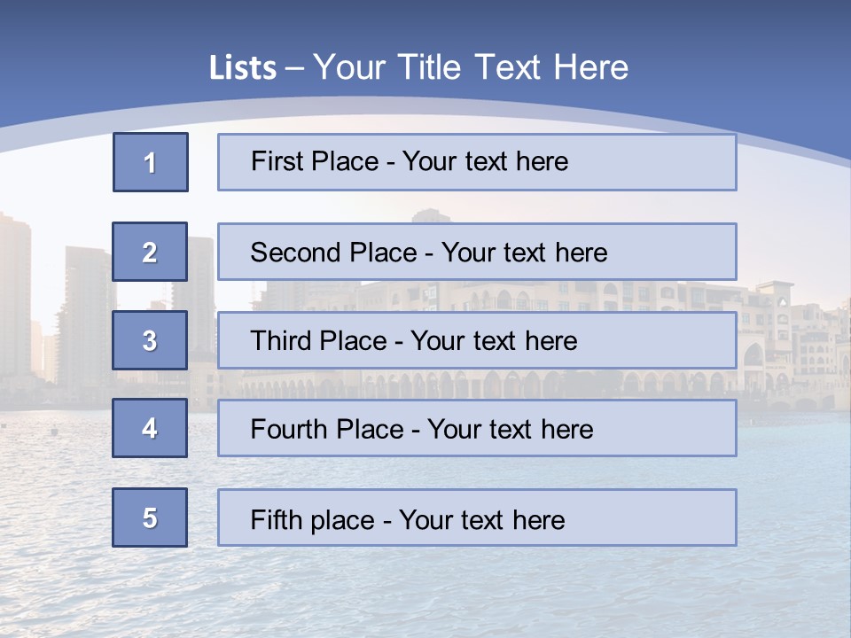 Architecture Arabic Outdoor PowerPoint Template