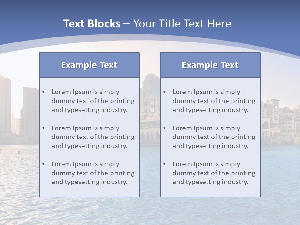 Architecture Arabic Outdoor PowerPoint Template