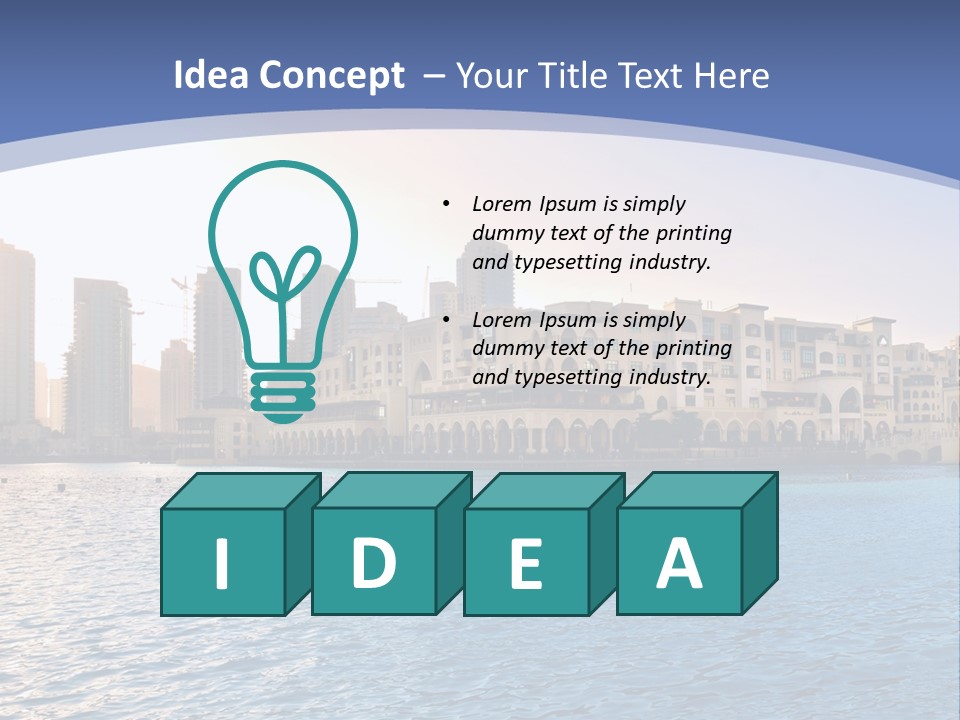 Architecture Arabic Outdoor PowerPoint Template