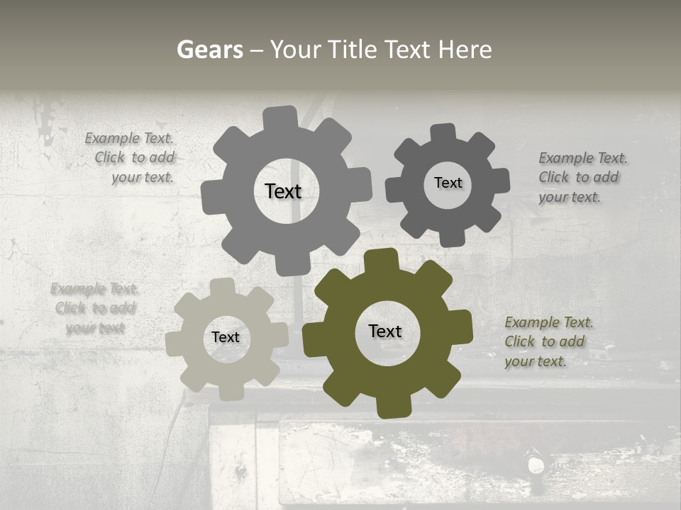 Decay Haunted Wood PowerPoint Template